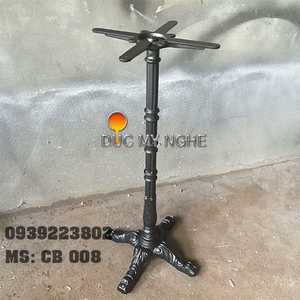 Bàn bar cafe 4 chân hoa văn gang đúc CB 008